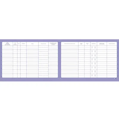 Registre unique d'inscription du personnel et des stagiaires 29,7 x 21 cm 52 pages - Registres et agendas de comptabilité-2