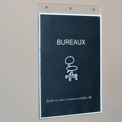 Porte-affiche vertical - Porte-visuels muraux - à suspendre-2