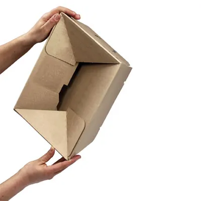 Carton d'expédition à hauteur variable Brun 22,9 x 16,4 x 5/11,5 cm - Boîte carton - Lot de 10 - Cartons d'expédition, Boîtes carton-4