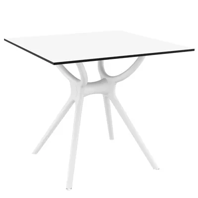 Pied de table intérieur / extérieur 58 x 58 x 72,5 cm blanc - Piètement Table Bistrot Air Table - Tables-2