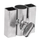 Douille carrée pour pied plat de parasol ø 24 mm Acier galvanisé - Douilles