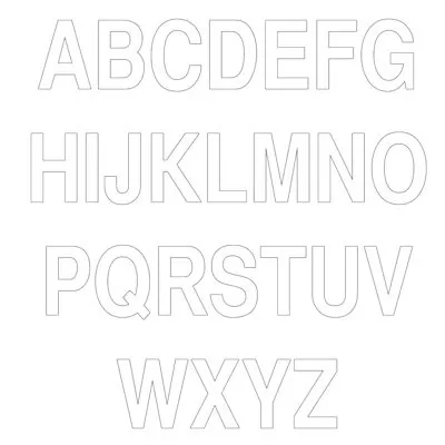 Lettres adhésifs  - Lettres et chiffres adhésifs