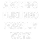 Lettres adhésifs  - Lettres et chiffres adhésifs