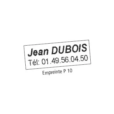 Tampon texte Printer 10 COLOP 3 lignes - Tampons personnalisés-2