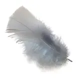 Plume grise artificielle L 10 cm - Plumes décoratives - Sachet de 30g - Plumes