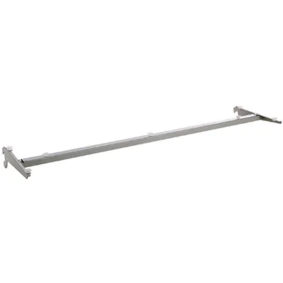 Traverse pour tablette verre - Ligne Store gris métallisé pas de 50 mm-2