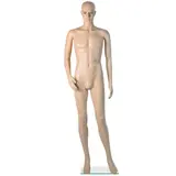 Mannequin homme sans perruque, main droite sur la hanche