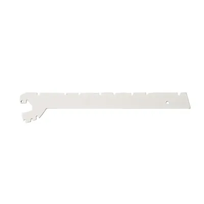 Console inclinable pour tablettes tôle L 37 cm blanc - Ligne Gondoléko Blanc
