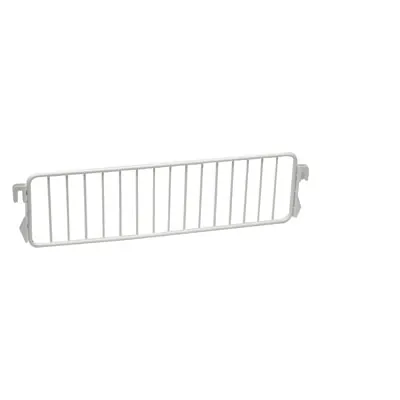 Séparateur grille pour tablette métallique 37 x 9,5 cm - Séparateur rayonnage - Diviseur grille - Blanc - Ligne Gondoléko Blanc