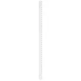 Montant 2 faces double perforation pas de 50 mm - Ligne Store blanc pas de 50 mm