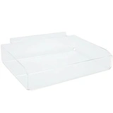 Présentoir plexi pour panneau rainuré 26,5 x 17,5 x 4,5 cm - Boîte plexi - Bac plexi - Bacs pour panneaux rainurés