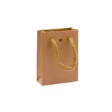 Sacs kraft Luxe - 8,1 + 3,3 x H 10,8 cm - par 20 - Sacs kraft luxe