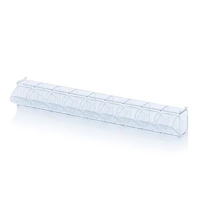 Bac 9 tiroirs basculants transparent 60 x 6,2 x 7,7 cm - Bac-tiroir basculant - Bloc 9 tiroirs basculants - Blocs tiroirs