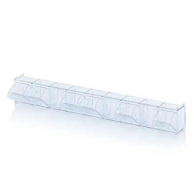 Bac 9 tiroirs basculants transparent 60 x 6,2 x 7,7 cm - Bac-tiroir basculant - Bloc 9 tiroirs basculants - Blocs tiroirs-4