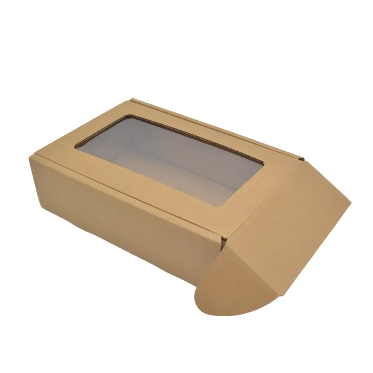 Boîte cadeau carton à fenêtre 35 x 24,5 x 10 cm – Lot de 10 - Boites cadeaux carton pliables-3