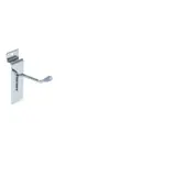 Broche simple de réserve pour panneau rainuré ø 4 mm x L 5 cm - Tige simple - Métal - Chromé - Lot de 10