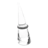 Cône présentoir bague acrylique transparent ø 2,5 x H 7 cm – Support bague de vitrine – Paquet de 5 - Présentoirs bagues