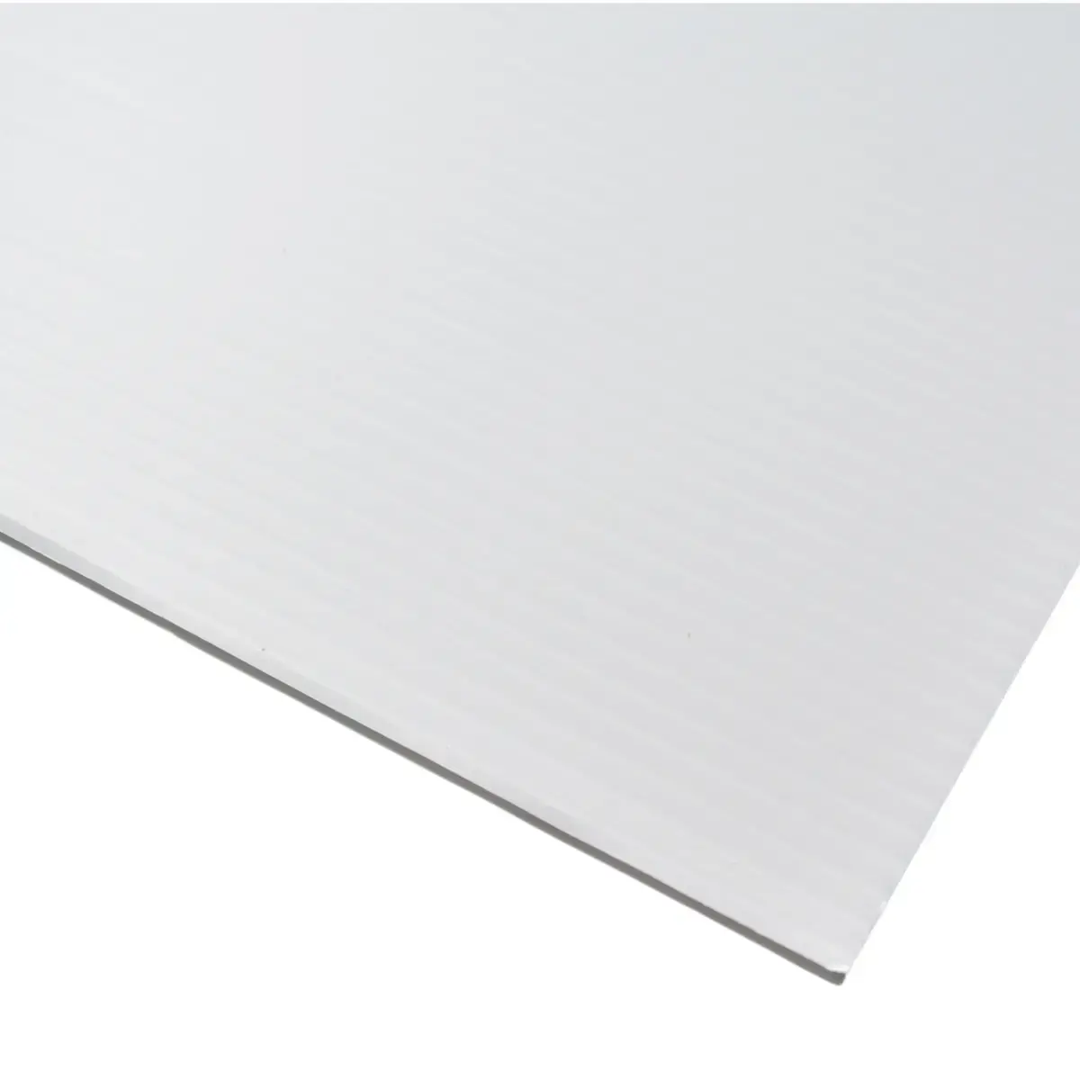 Plaque polypropylène alvéolaire Blanche 80x120cm 3mm – 600g/m² – Unité - Plaques alvéolaires