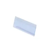 Réglette porte-étiquette adhésive pour tablette L 45 x H 20 mm - Transparent - Lot de 100 - Réglettes porte-étiquettes pour tablettes