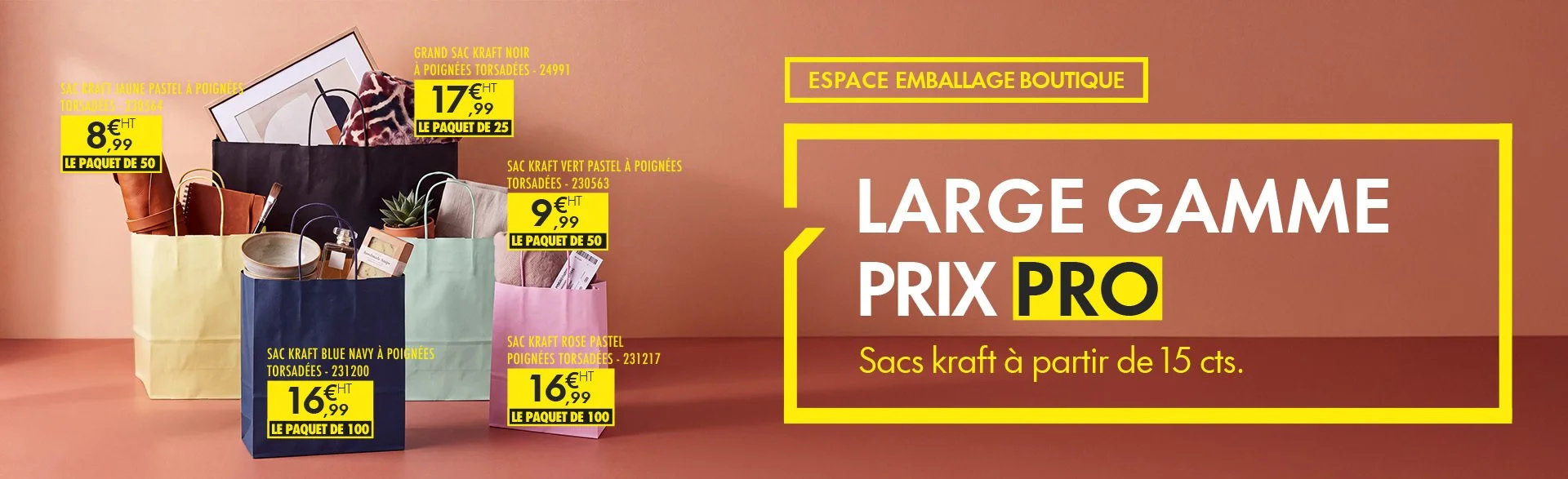 Profitez ds sacs kraft couleur à prix bas