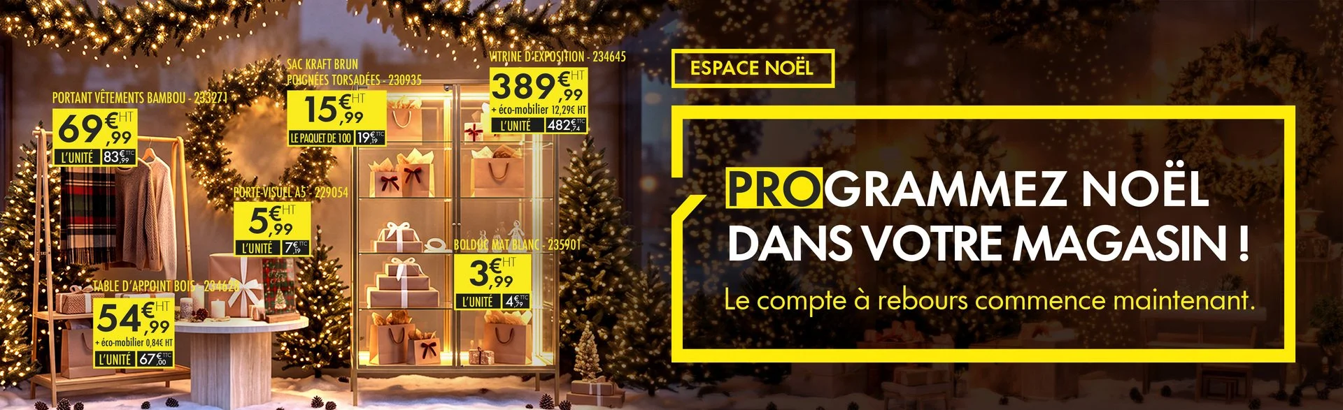 Préparez votre boutique pour Noël