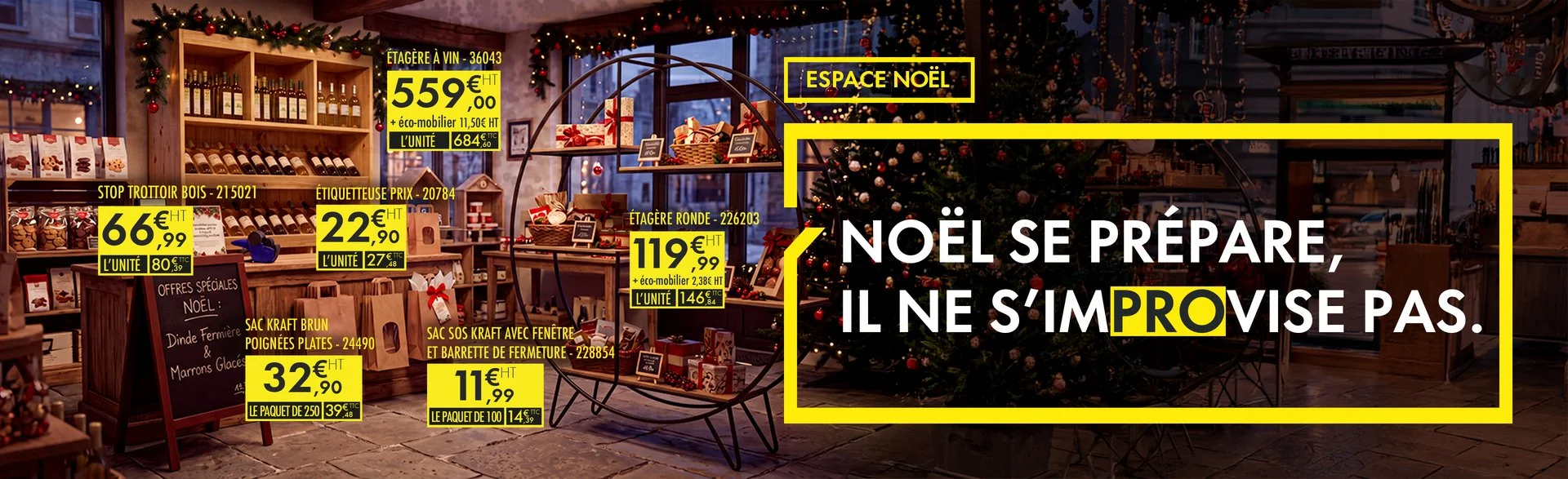 Préparez votre commerce alimentaire pour Noël