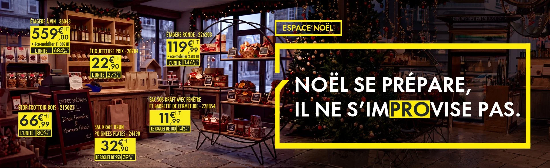 Préparez votre commerce alimentaire pour Noël