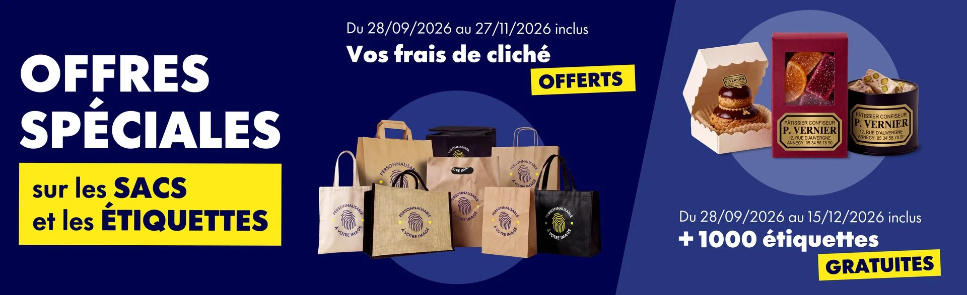 Nos offres de personnalisation d'articles en ce moment