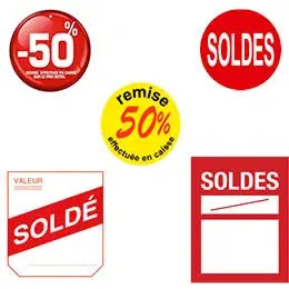Etiquettes soldes
