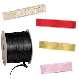 Rubans cadeaux, Rubans tissu, Cordons