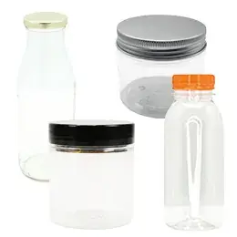 Bouteilles et pots cylindriques
