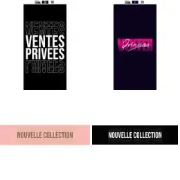 Affiches Ventes Privées, Affiches Nouvelles Collections