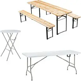 Tables pliantes, Tables traiteur