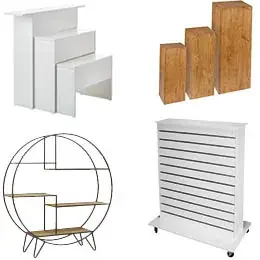 Meubles de présentation, Présentoirs magasin