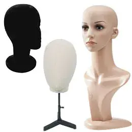 Têtes mannequin, têtes à perruque