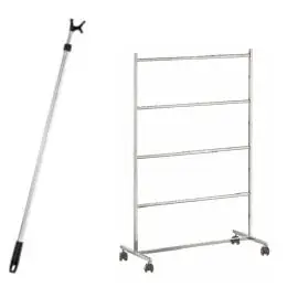 Perches télescopiques, range-cintres
