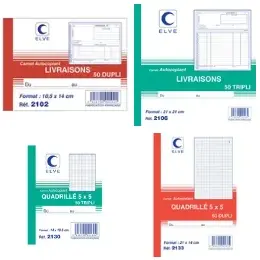 Carnets de commandes, Carnets de livraisons