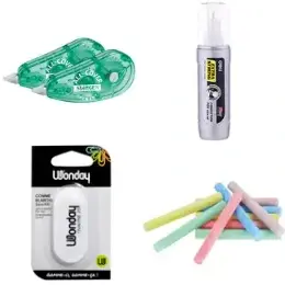 Craies, Gommes, Correcteurs