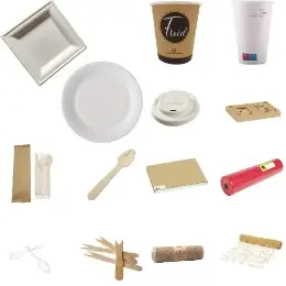 Vaisselle jetable, Nappes et Serviettes papier
